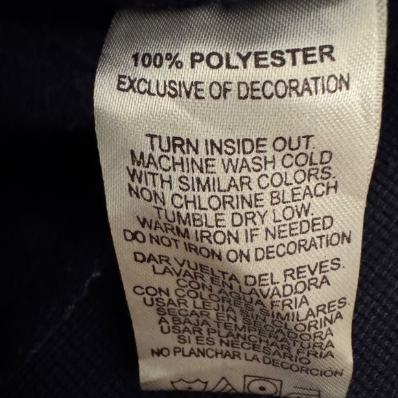 blue jacket kid size 5-6 years old with white sleeve and pocket - Picture 8 of 8